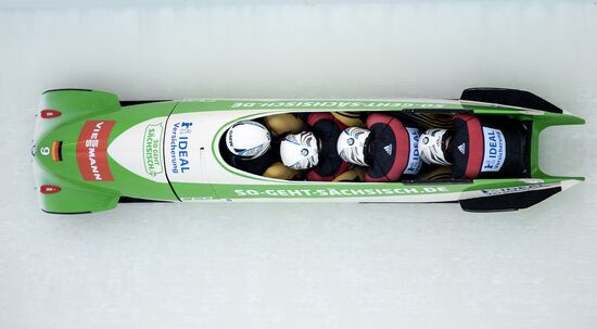 Bobsleigh. 3rd stage of World Cup. Men's Fours