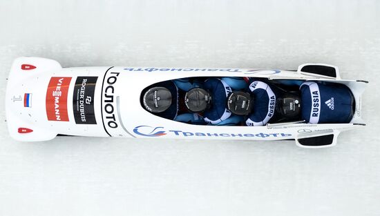 Bobsleigh. 3rd stage of World Cup. Men's Fours