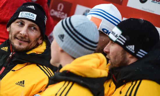 Bobsleigh. 3rd stage of World Cup. Men's Fours
