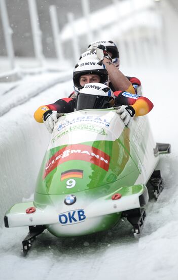 Bobsleigh. 3rd stage of World Cup. Men's Fours