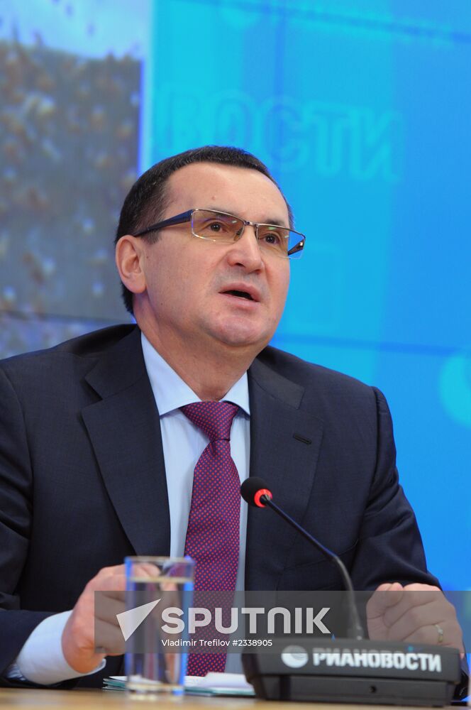 News conference by Russian Agriculture Minister Nikolai Fyodorov