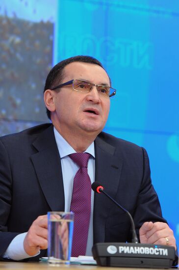 News conference by Russian Agriculture Minister Nikolai Fyodorov