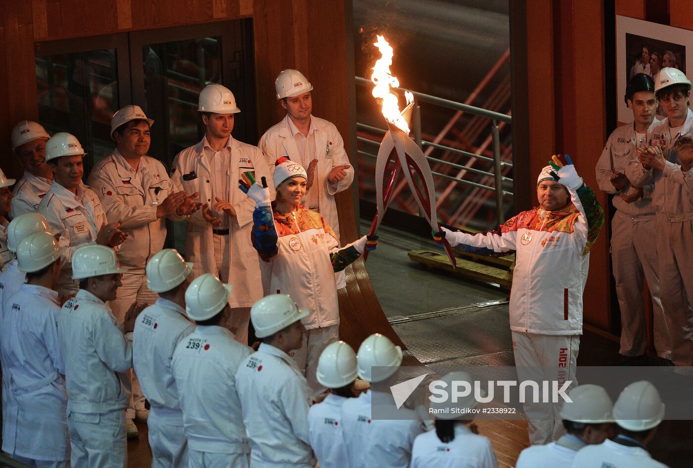 Olympic torch relay. Chelyabinsk. Day One