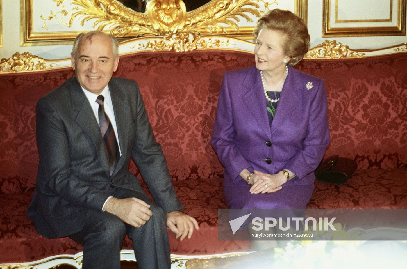 Mikhail Gorbachev and Margaret Thatcher