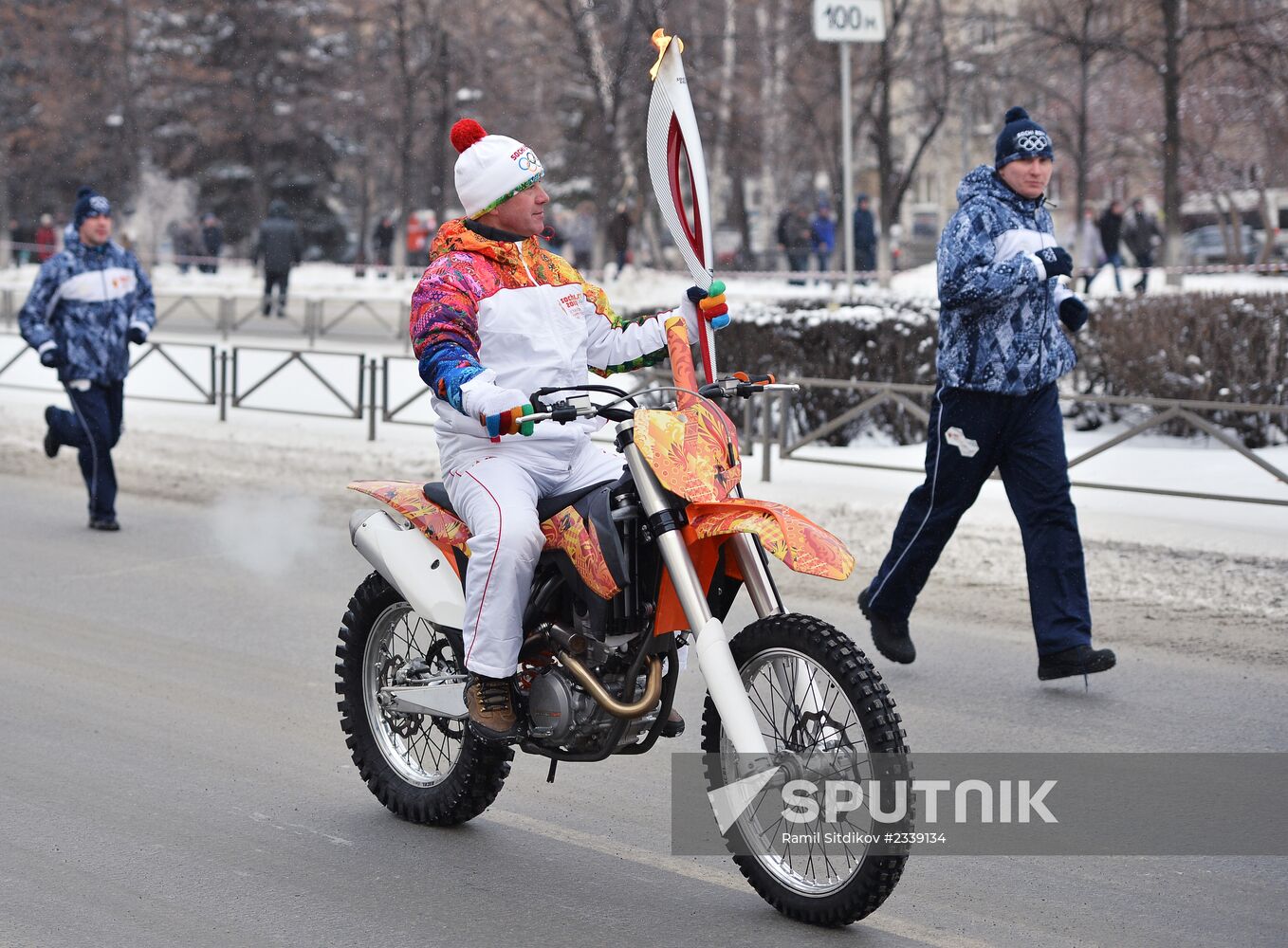 Olympic torch relay. Chelyabinsk. Day Two