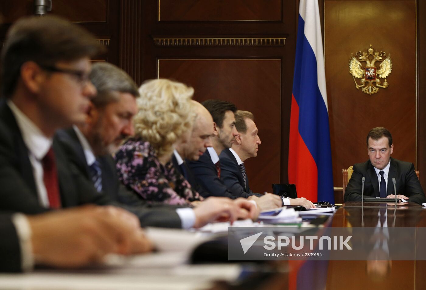 Dmitry Medvedev holds meeting