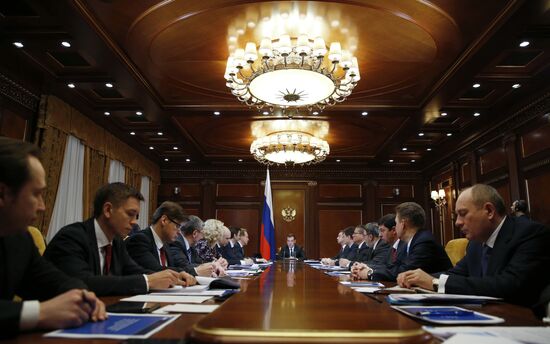 Dmitry Medvedev holds meeting