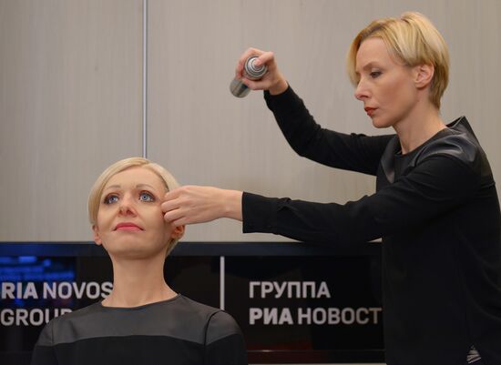 Robotic TV anchor presented by RIA Novosti