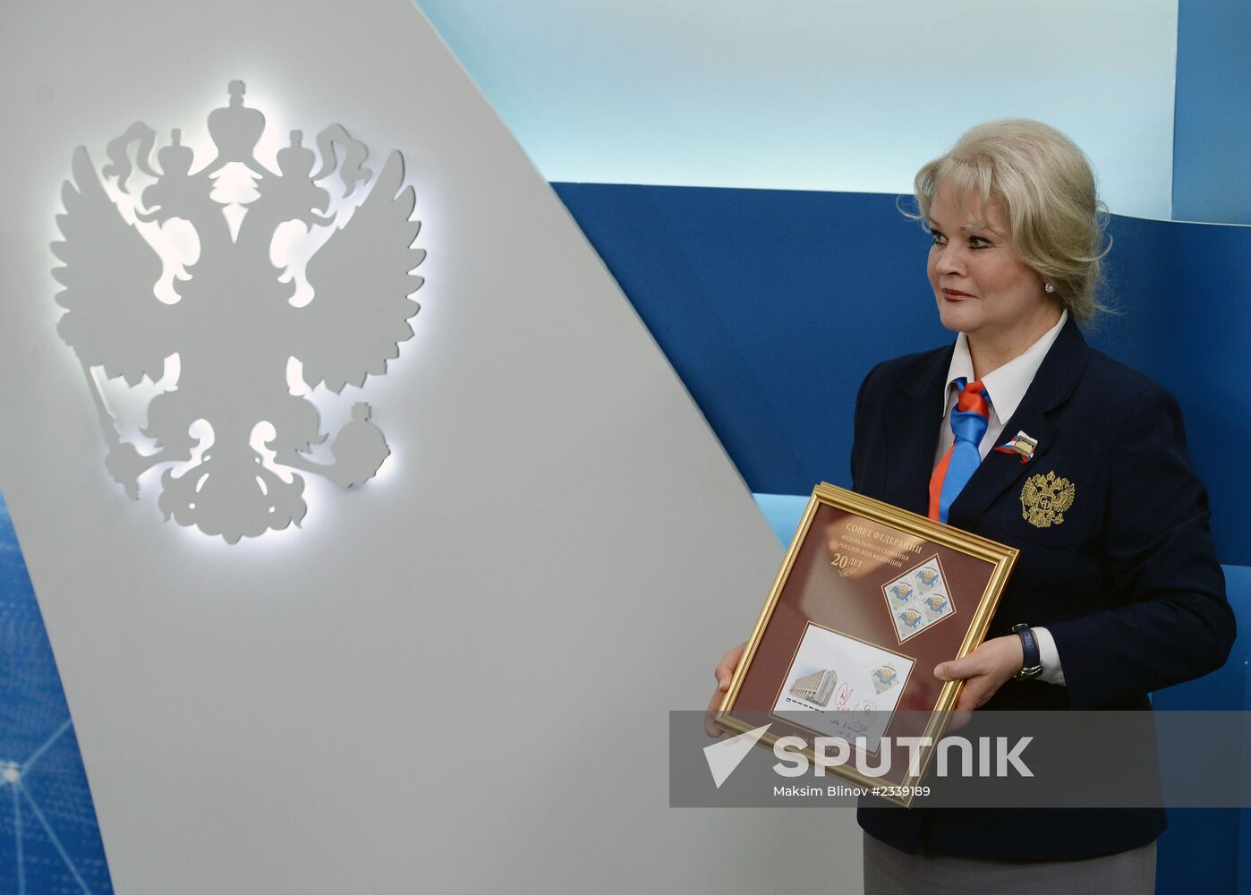 Cancelling stamp dedicated to Federation Council's 20th anniversary
