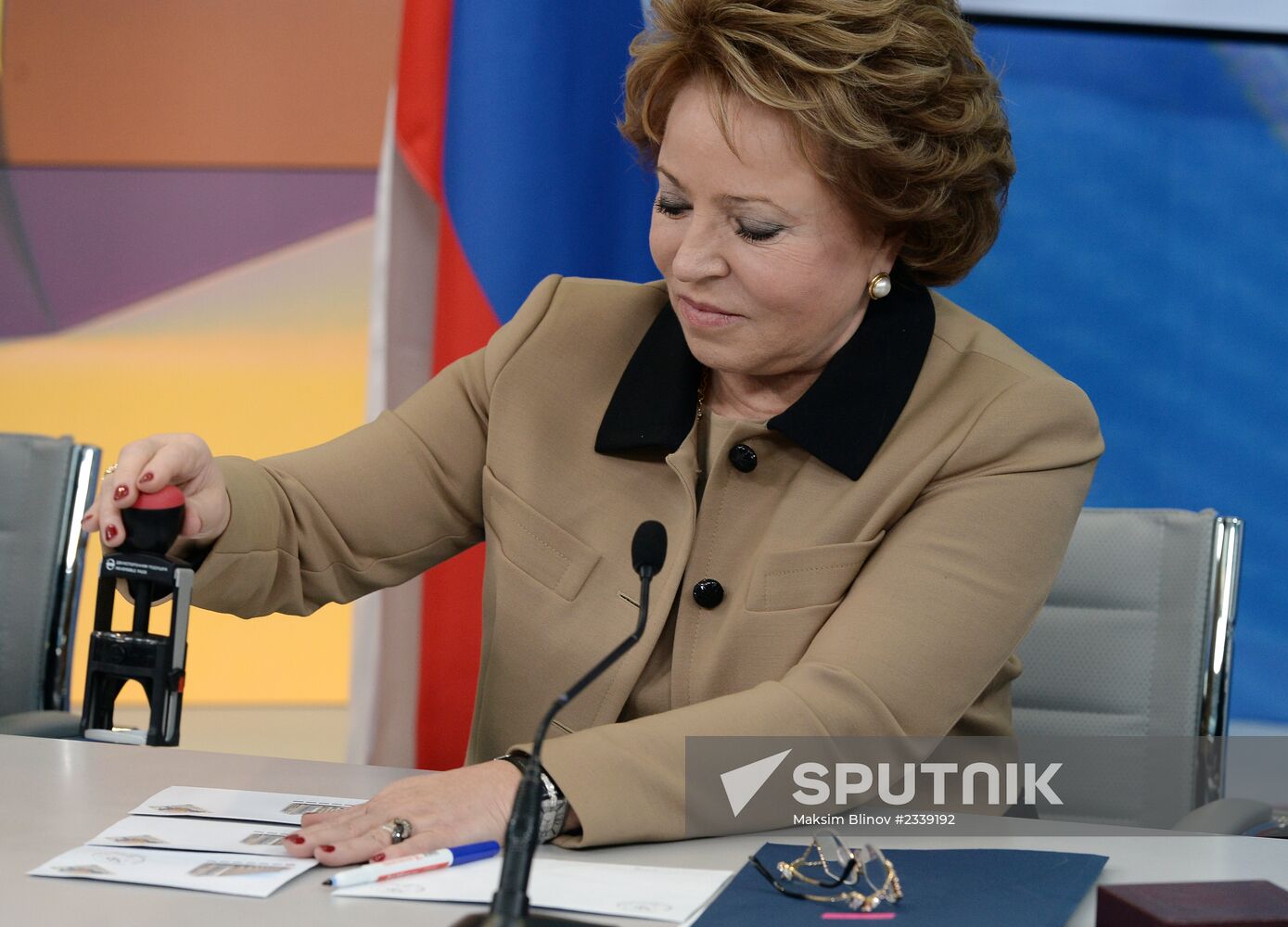 Cancelling stamp dedicated to Federation Council's 20th anniversary