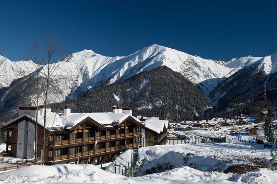 Sports venues in Olympic Games mountain cluster in Sochi