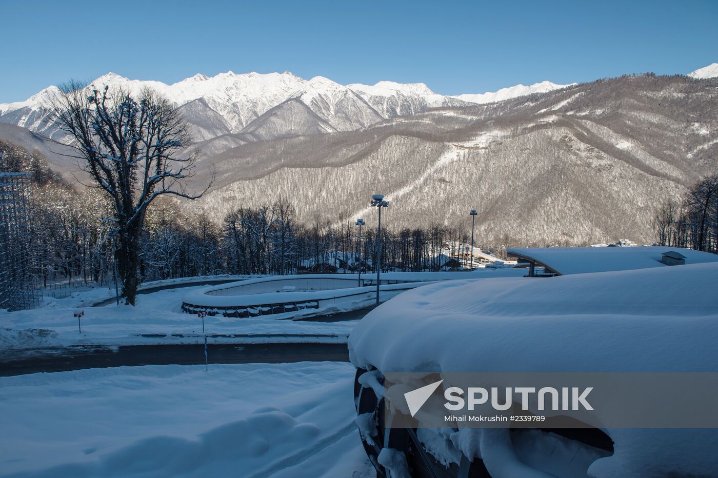 Sports venues in Olympic Games mountain cluster in Sochi