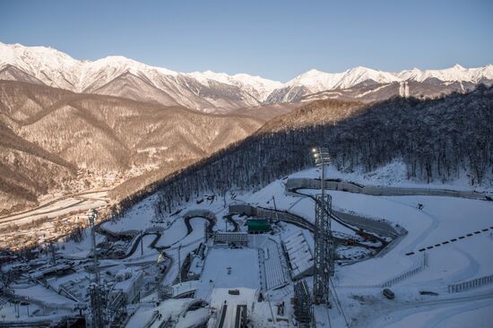 Sports venues in Olympic Games mountain cluster in Sochi