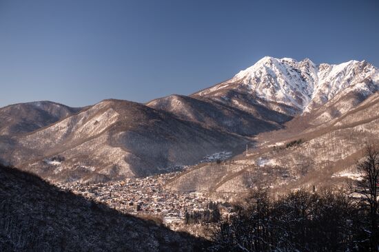 Sports venues in Olympic Games mountain cluster in Sochi