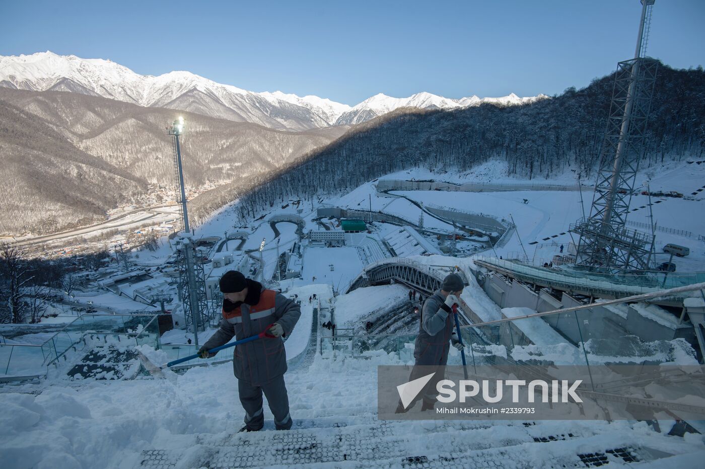 Sports venues in Olympic Games mountain cluster in Sochi