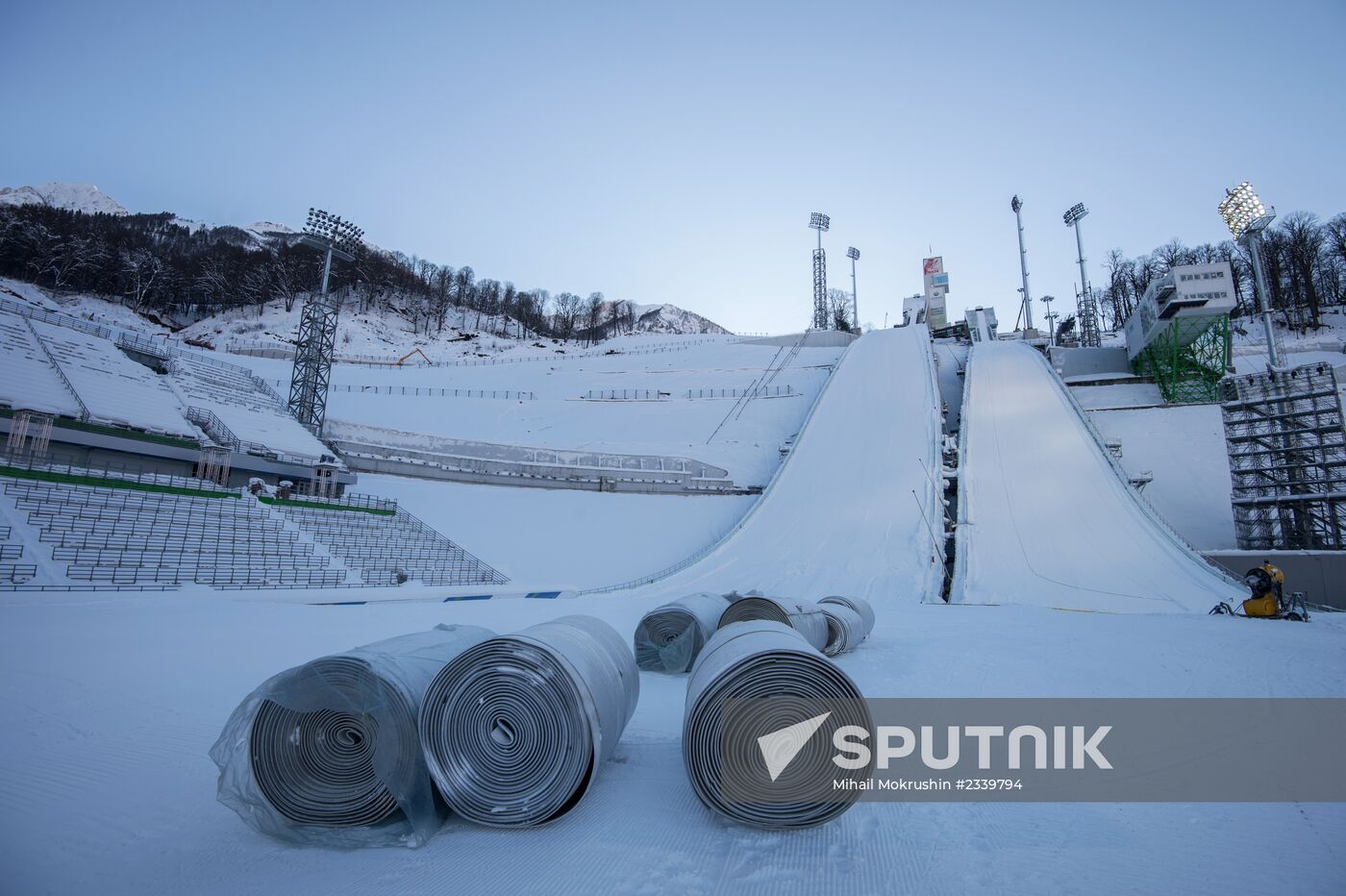 Sports venues in Olympic Games mountain cluster in Sochi