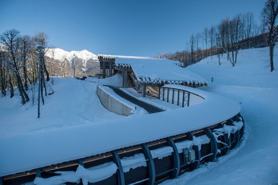 Sports venues in Olympic Games mountain cluster in Sochi