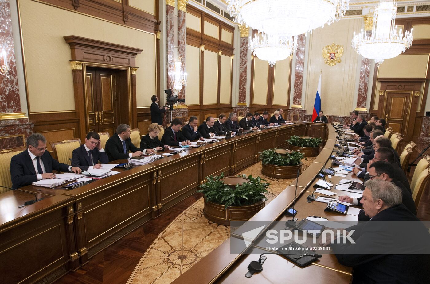 Dmitry Medvedev holds Government meeting