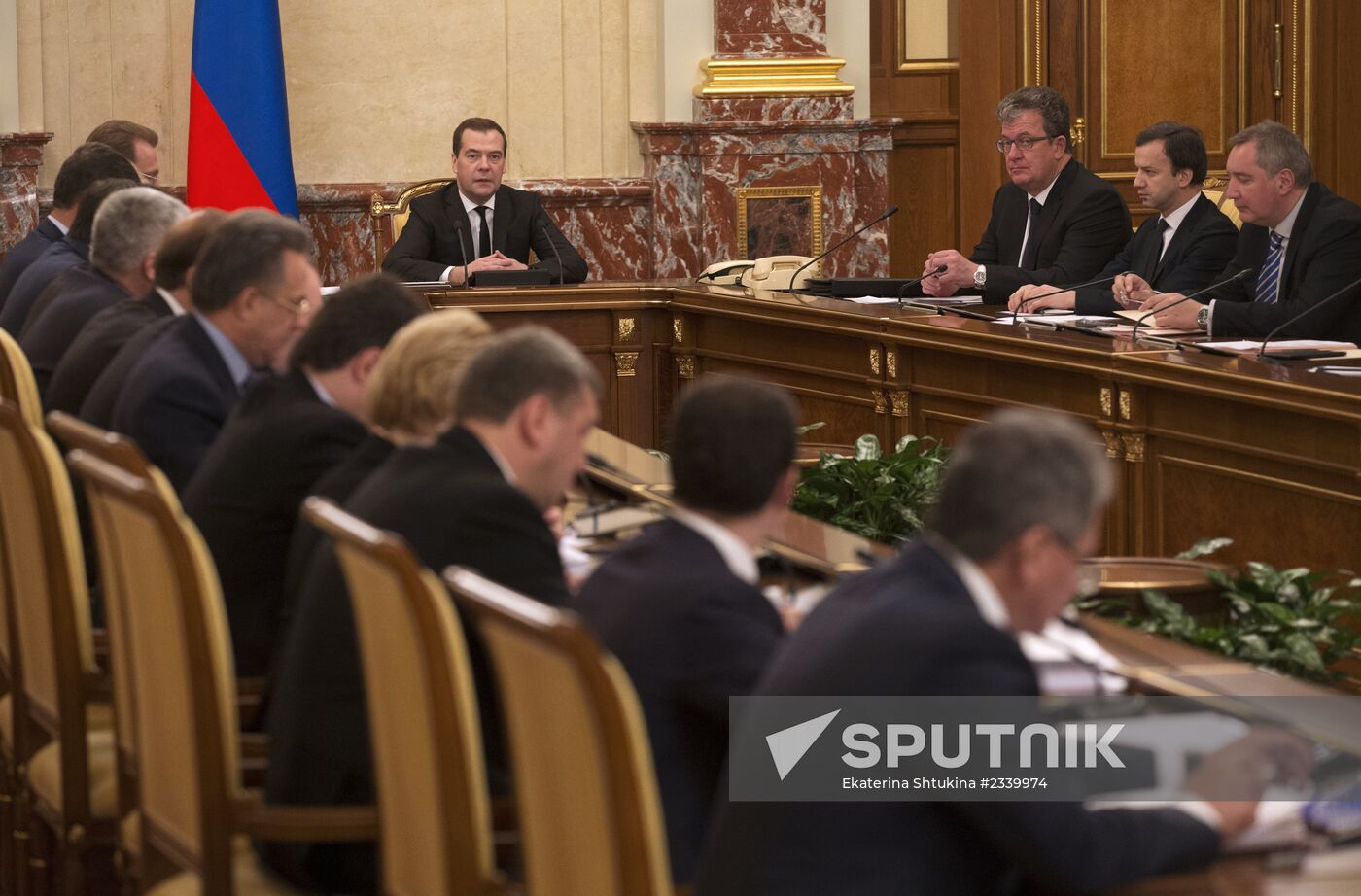 Dmitry Medvedev holds Government meeting