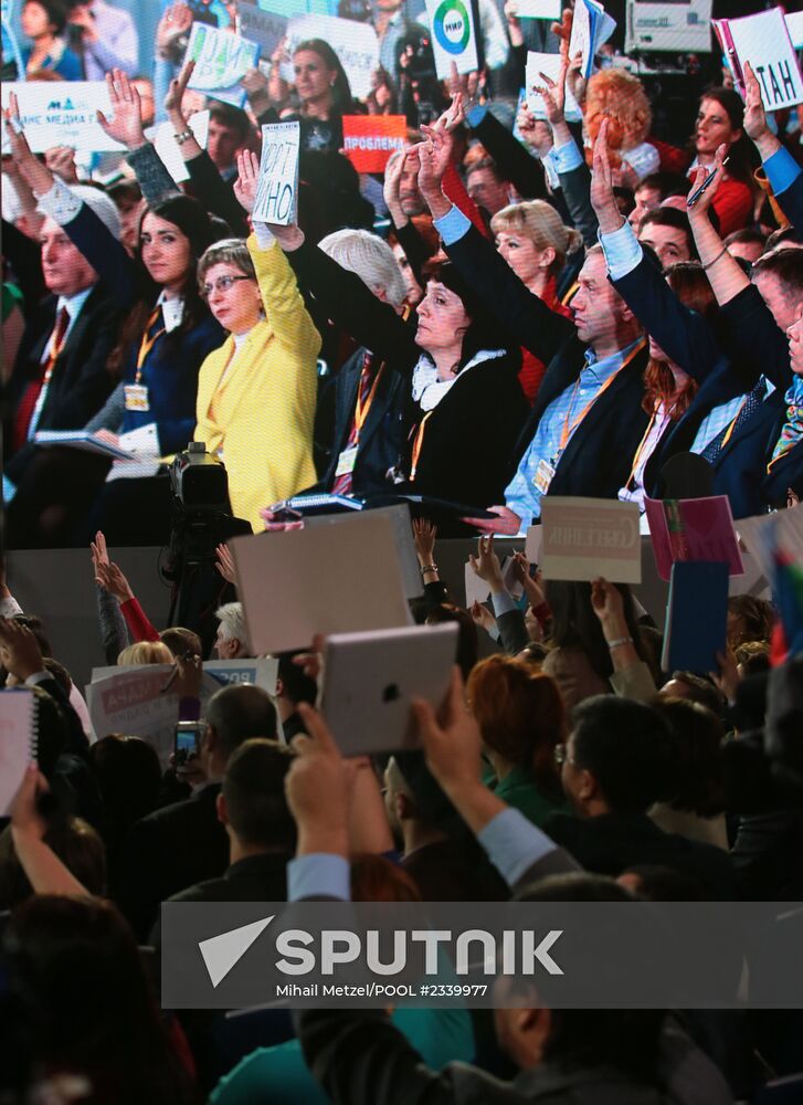 Q&A session by President Vladimir Putin