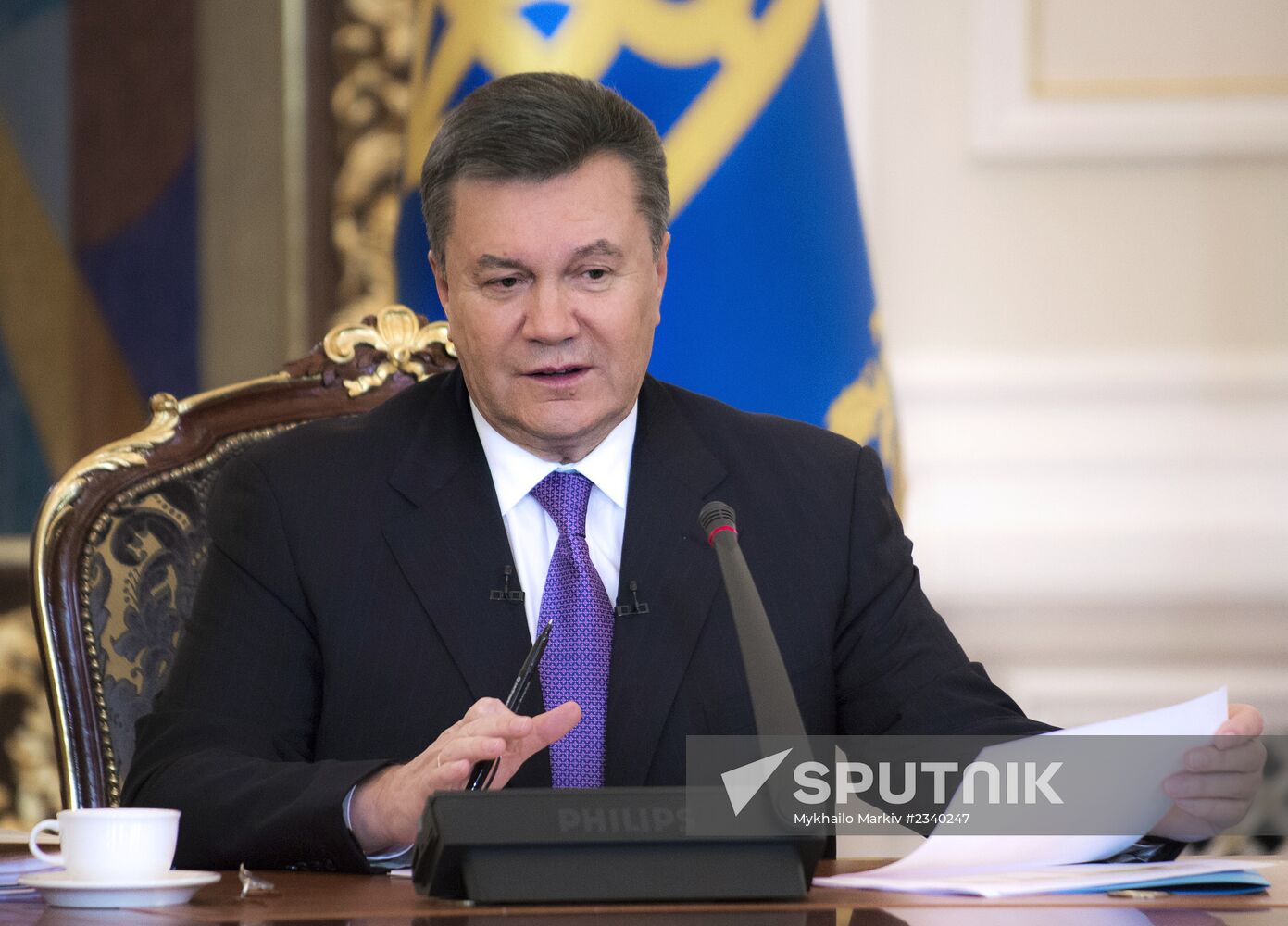 Viktor Yanukovych gives interview to Ukrainian media outlets