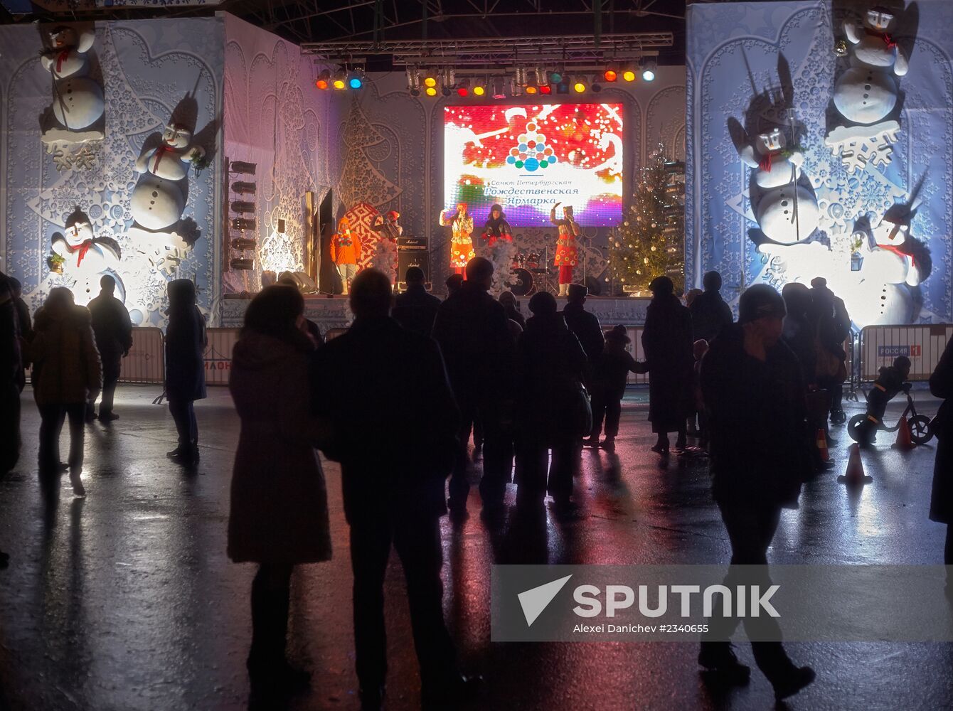 Christmas fair in St. Petersburg