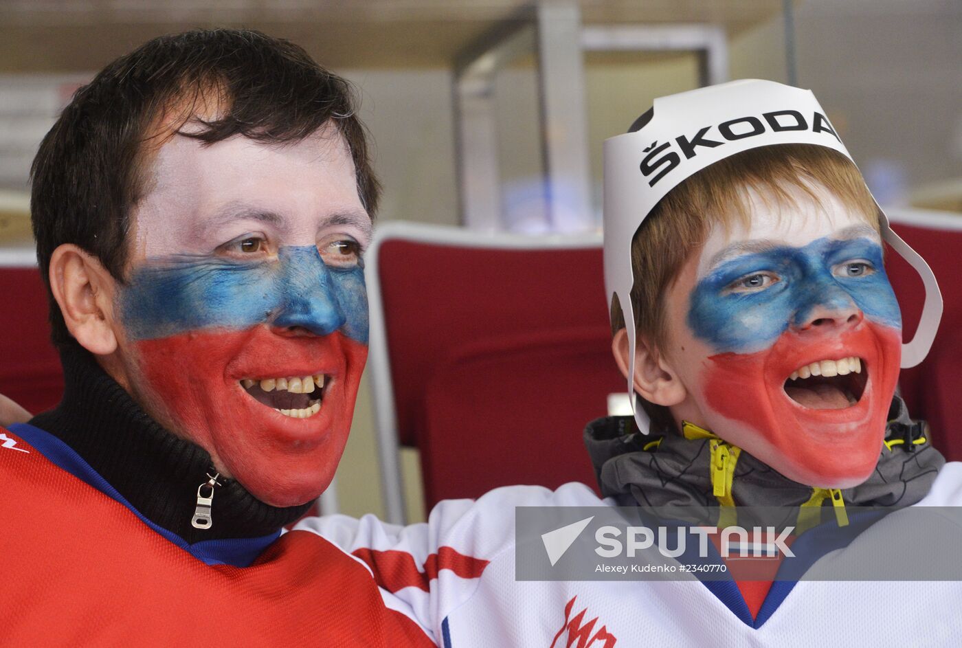 Ice Hockey Channel One Cup. Russia vs. Finland