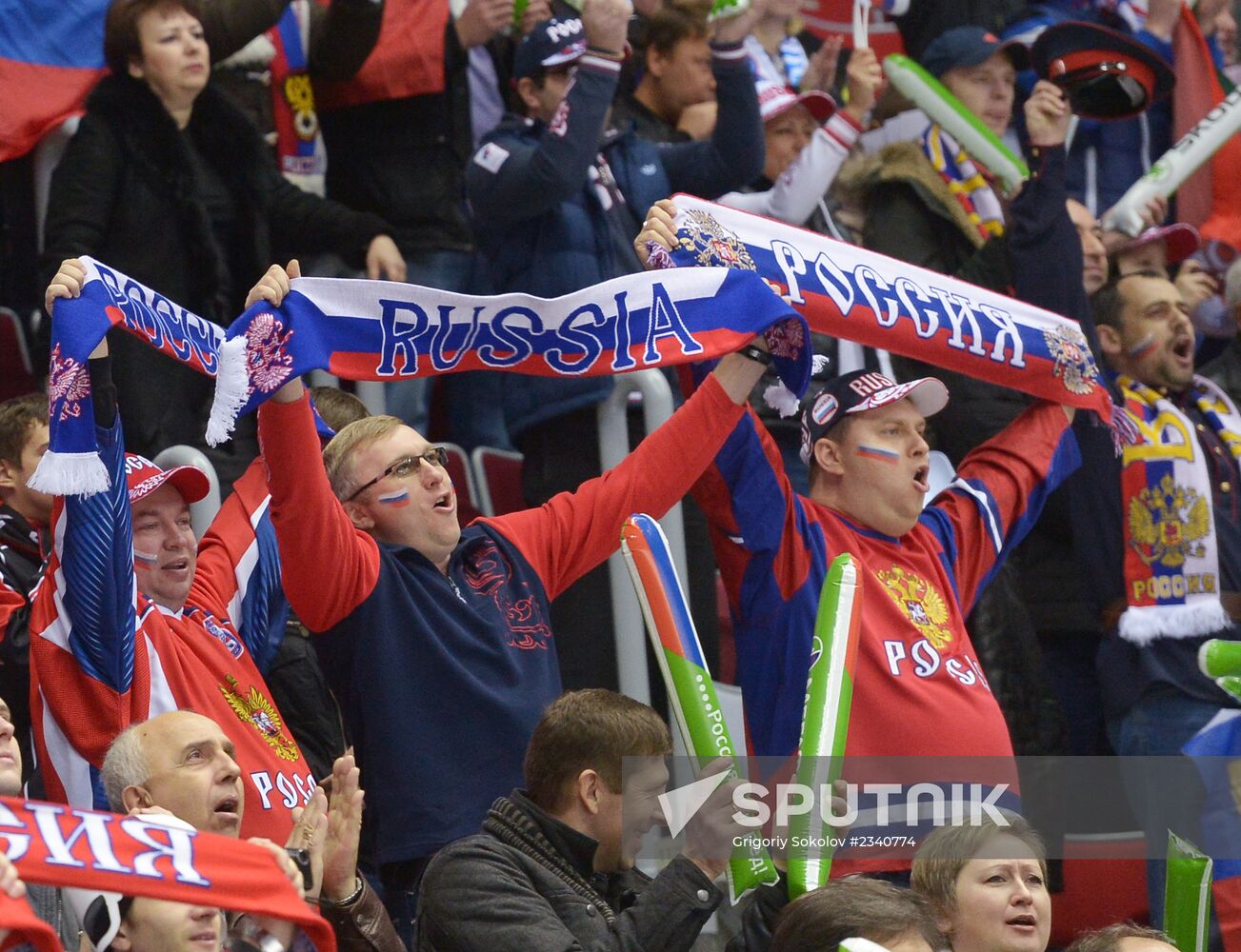 Hockey. Channel One Cup. Russia vs. Finland