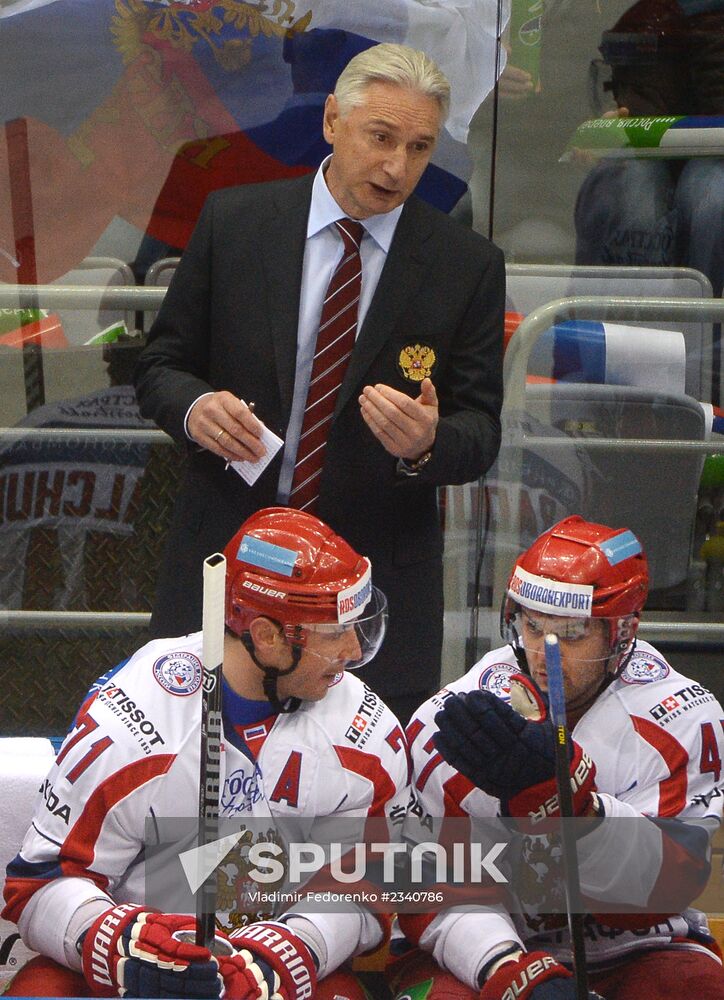 Ice Hockey Channel One Cup. Russia vs. Finland