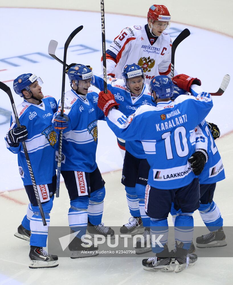 Hockey. Channel One Cup. Russia vs. Finland