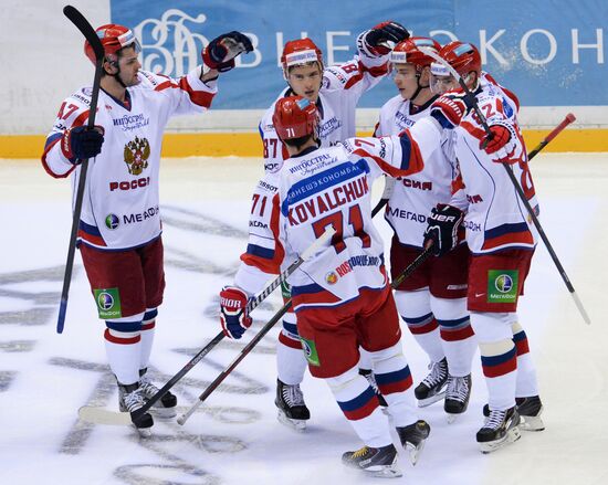 Hockey. Channel One Cup. Russia vs. Finland