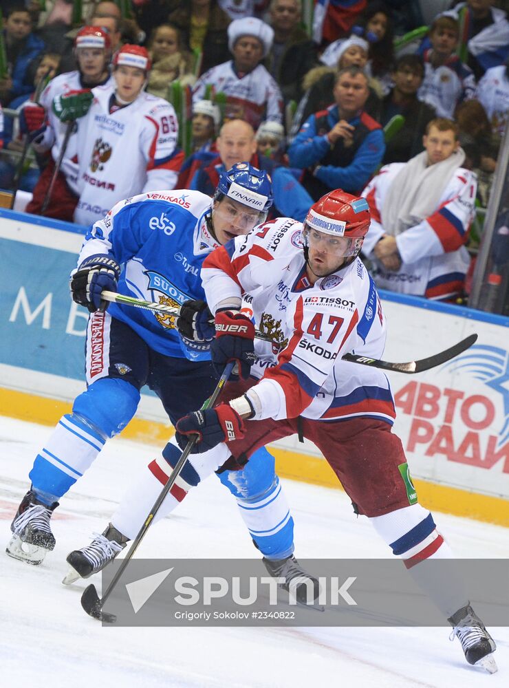 Hockey. Channel One Cup. Russia vs. Finland