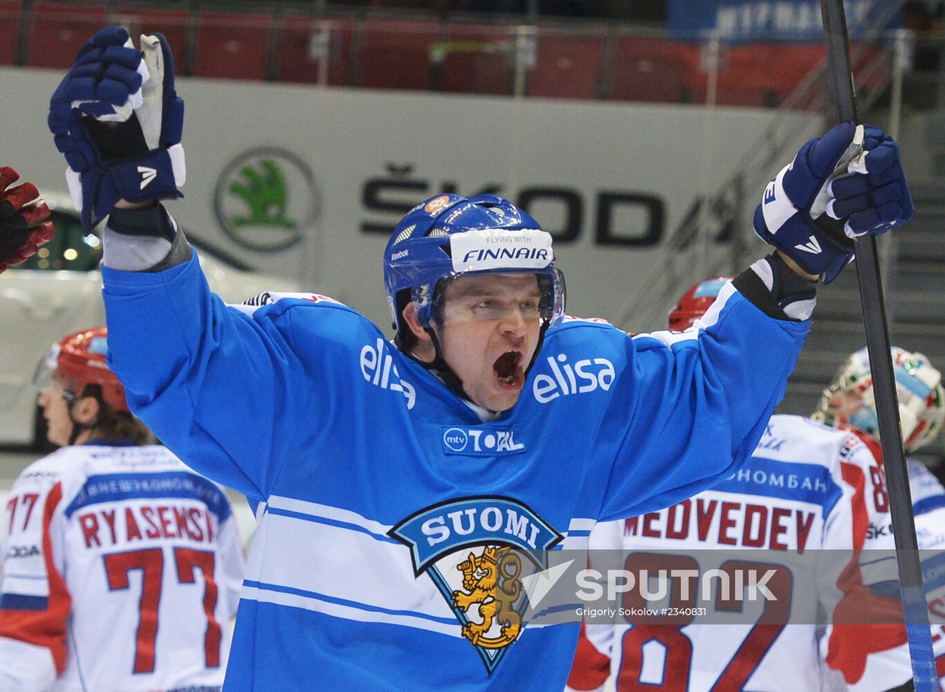 Hockey. Channel One Cup. Russia vs. Finland