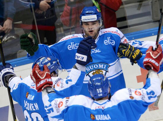 Hockey. Channel One Cup. Russia vs. Finland