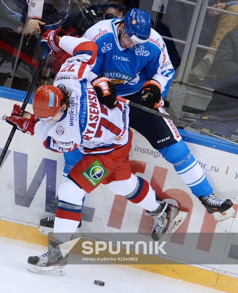 Hockey. Channel One Cup. Russia vs. Finland