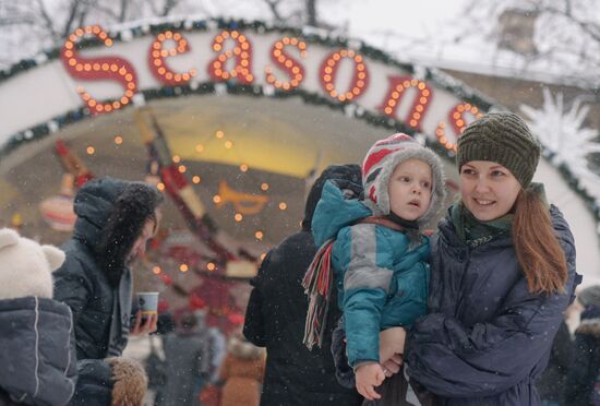 Christmas fairs in Moscow