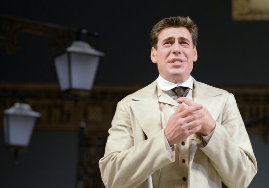Dress rehearsal of "A Scythe Against a Stone" in Moscow Gubernia Theater