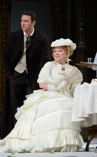 Dress rehearsal of "A Scythe Against a Stone" in Moscow Gubernia Theater