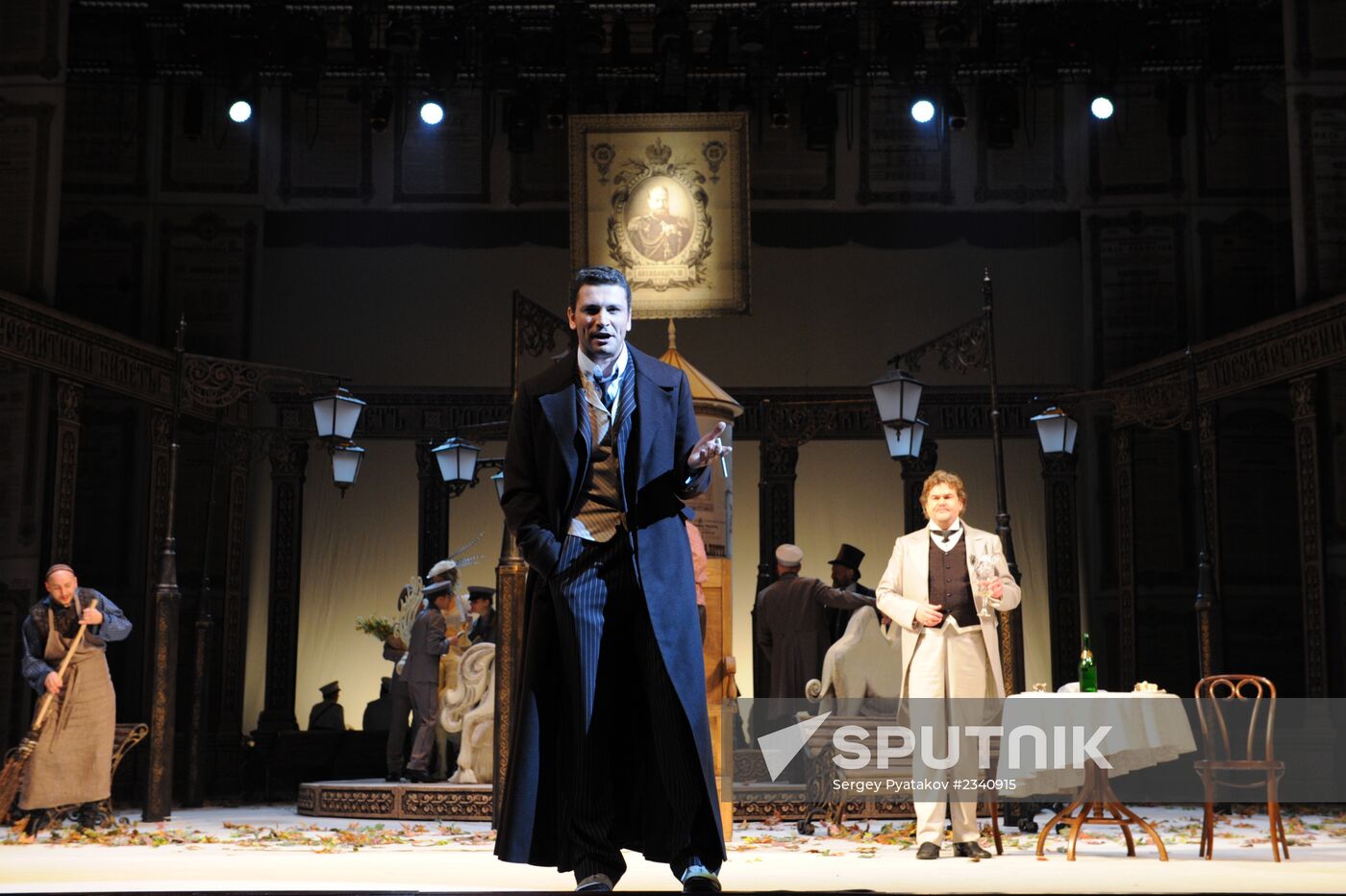Dress rehearsal of "A Scythe Against a Stone" in Moscow Gubernia Theater