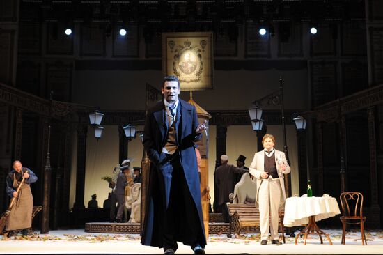 Dress rehearsal of "A Scythe Against a Stone" in Moscow Gubernia Theater