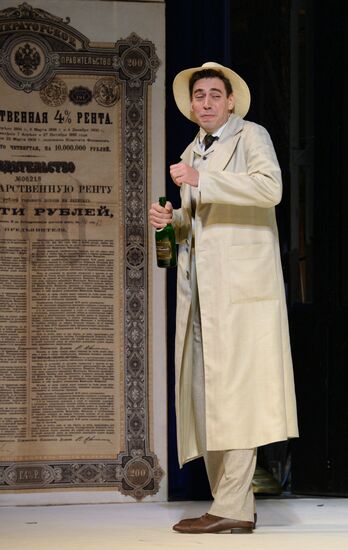 Dress rehearsal of "A Scythe Against a Stone" in Moscow Gubernia Theater