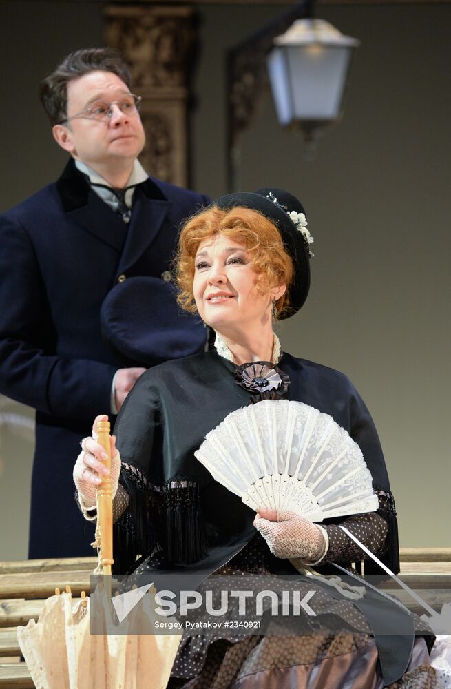 Dress rehearsal of "A Scythe Against a Stone" in Moscow Gubernia Theater