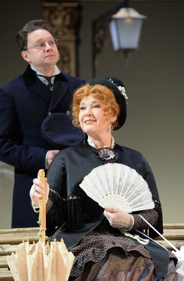 Dress rehearsal of "A Scythe Against a Stone" in Moscow Gubernia Theater