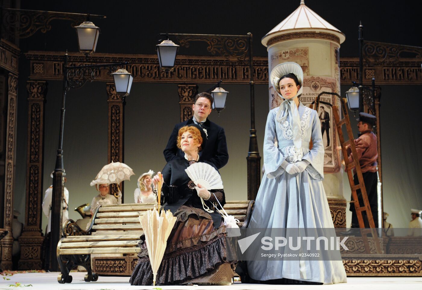 Dress rehearsal of "A Scythe Against a Stone" in Moscow Gubernia Theater