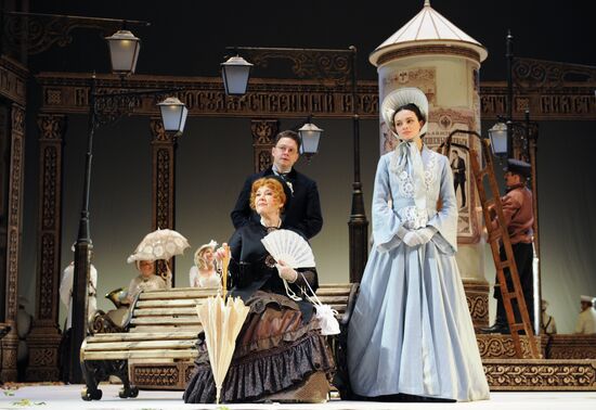 Dress rehearsal of "A Scythe Against a Stone" in Moscow Gubernia Theater