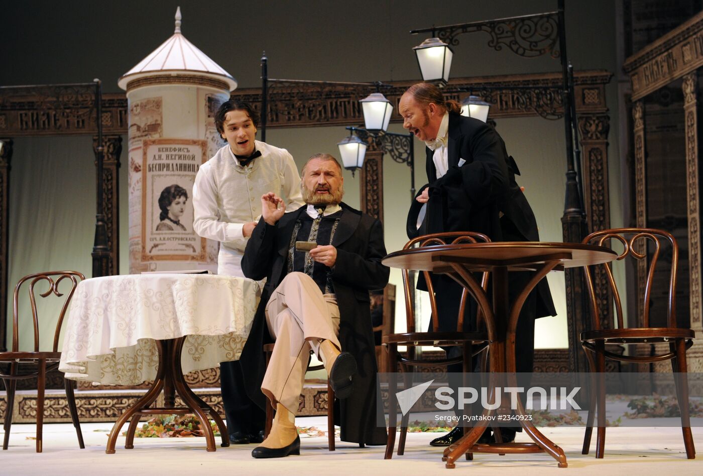 Dress rehearsal of "A Scythe Against a Stone" in Moscow Gubernia Theater