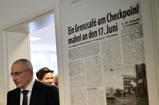 Mikhail Khodorkovsky in Berlin