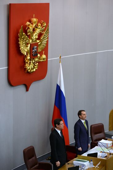State Duma holds last plenary meeting of the fall session