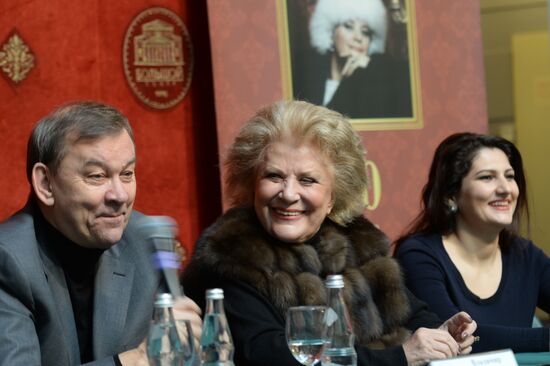 Press conference to mark Yelena Obraztsova's 50 years on stage