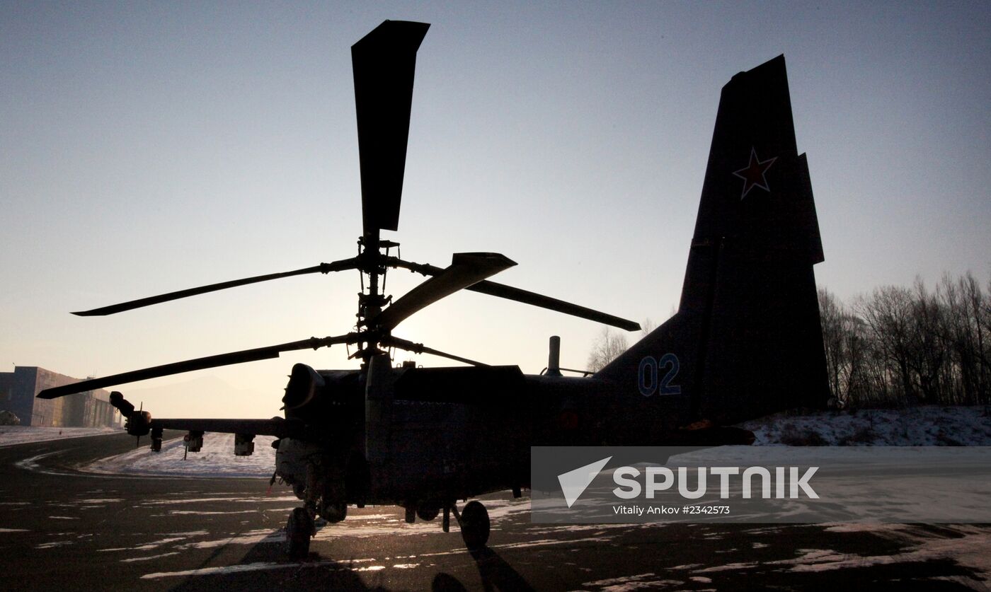 Defense Ministry receives new batch of Ka-52 Alligator helicopters